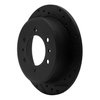 633-93001R Drilled/Slotted Brake Rotor [Black], 2006-2010 GM, Position: Rear Right - image 2