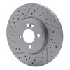 634-32006 GEOSPEC Drilled/Slotted Rotor [Coated], 2007-2015 Mini, Position: Front - image 2