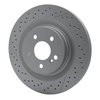634-63068 GEOSPEC Drilled/Slotted Rotor [Coated], 2005-2011 Mercedes-Benz, Position: Rear - image 2