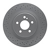 634-63092 GEOSPEC Drilled/Slotted Rotor [Coated], 2008-2015 Mercedes-Benz, Position: Rear - image 1