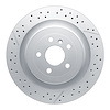 634-63141 GEOSPEC Drilled/Slotted Rotor [Coated], 2012-2019 Mercedes-Benz, Position: Rear - image 1