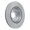 640-31114 Dimpled & Slotted Brake Rotor, 2013-2021 BMW, Position: Rear - image 4