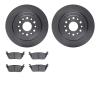 6402-40079 Brake Rotors with Ultimate-Duty Brake Pads, Fits Select Mopar, Position: Rear - image 1