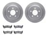 6402-42083 Brake Rotors with Ultimate-Duty Brake Pads, 1993-1998 Mopar, Position: Rear - image 1