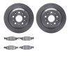 6402-42088 Brake Rotors with Ultimate-Duty Brake Pads, 1999-2002 Mopar, Position: Front - image 1