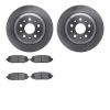 6402-42127 Brake Rotors with Ultimate-Duty Brake Pads, Fits Select Mopar, Position: Rear - image 1