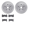 6402-47010 Brake Rotors with Ultimate-Duty Brake Pads, 1978-1978 GM, Position: Front - image 1