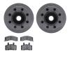 6402-48019 Brake Rotors with Ultimate-Duty Brake Pads, 1988-1989 GM, Position: Front - image 1