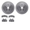 6402-48034 Brake Rotors with Ultimate-Duty Brake Pads, 1992-2002 GM, Position: Front - image 1