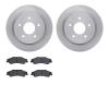 6402-48061 Brake Rotors with Ultimate-Duty Brake Pads, 1998-2005 GM, Position: Rear - image 1
