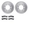 6402-48070 Brake Rotors with Ultimate-Duty Brake Pads, 1999-2020 GM, Position: Front - image 1