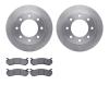6402-48073 Brake Rotors with Ultimate-Duty Brake Pads, 1999-2009 GM, Position: Rear - image 1