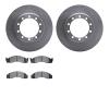 6402-54037 Brake Rotors with Ultimate-Duty Brake Pads, 1988-1998 Ford/Lincoln/Mercury/Mazda, Position: Rear, Front - image 1