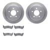 6402-54089 Brake Rotors with Ultimate-Duty Brake Pads, 2001-2002 Ford/Lincoln/Mercury/Mazda, Position: Rear - image 1