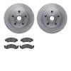 6402-56004 Brake Rotors with Ultimate-Duty Brake Pads, 1974-1979 Ford/Lincoln/Mercury/Mazda, Position: Front - image 1