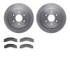 6402-67025 Brake Rotors with Ultimate-Duty Brake Pads, Fits Select Infiniti/Nissan, Position: Rear - image 1
