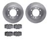 6402-76013 Brake Rotors with Ultimate-Duty Brake Pads, 1981-1989 Lexus/Toyota/Scion, Position: Front - image 1