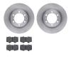 6402-76067 Brake Rotors with Ultimate-Duty Brake Pads, Fits Select Lexus/Toyota/Scion, Position: Front - image 1