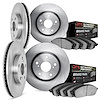 6404-39002 Brake Rotors with Ultimate-Duty Brake Pads, Fits Select Mopar, Position: Front and Rear - image 1