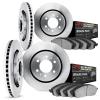 6404-40027 Brake Rotors with Ultimate-Duty Brake Pads, Fits Select Mopar, Position: Front and Rear - image 1