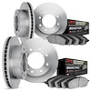 6404-54114 Brake Rotors with Ultimate-Duty Brake Pads, 2010-2012 Ford/Lincoln/Mercury/Mazda, Position: Front and Rear - image 1