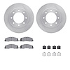 6412-40061 Brake Rotors with Ultimate-Duty Brake Pads Kit & Hardware, 2009-2018 Mopar, Position: Front - image 1