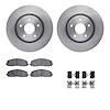 6412-40064 Brake Rotors with Ultimate-Duty Brake Pads Kit & Hardware, Fits Select Multiple Makes/Models, Position: Front - image 1