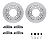 6412-40070 Brake Rotors with Ultimate-Duty Brake Pads Kit & Hardware, 2009-2018 Mopar, Position: Rear - image 1