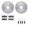 6412-42004 Brake Rotors with Ultimate-Duty Brake Pads Kit & Hardware, 2005-2010 Mopar, Position: Rear - image 1