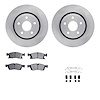 6412-42016 Brake Rotors with Ultimate-Duty Brake Pads Kit & Hardware, Fits Select Mopar, Position: Front - image 1