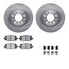 6412-42040 Brake Rotors with Ultimate-Duty Brake Pads Kit & Hardware, Fits Select Mopar, Position: Rear - image 1
