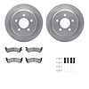 6412-42089 Brake Rotors with Ultimate-Duty Brake Pads Kit & Hardware, 1993-1998 Mopar, Position: Rear - image 1