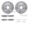 6412-42094 Brake Rotors with Ultimate-Duty Brake Pads Kit & Hardware, 1999-2002 Mopar, Position: Front - image 1