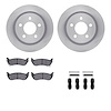 6412-42106 Brake Rotors with Ultimate-Duty Brake Pads Kit & Hardware, 2003-2007 Mopar, Position: Rear - image 1