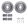 6412-46019 Brake Rotors with Ultimate-Duty Brake Pads Kit & Hardware, 2004-2011 GM, Position: Rear - image 1
