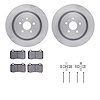 6412-47022 Brake Rotors with Ultimate-Duty Brake Pads Kit & Hardware, Fits Select GM, Position: Rear - image 1