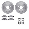 6412-48055 Brake Rotors with Ultimate-Duty Brake Pads Kit & Hardware, 1997-2005 GM, Position: Rear - image 1