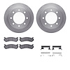 6412-48079 Brake Rotors with Ultimate-Duty Brake Pads Kit & Hardware, 1999-2013 GM, Position: Rear - image 1
