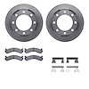 6412-48088 Brake Rotors with Ultimate-Duty Brake Pads Kit & Hardware, 2001-2010 GM, Position: Rear - image 1