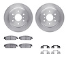 6412-48115 Brake Rotors with Ultimate-Duty Brake Pads Kit & Hardware, 2007-2014 GM, Position: Rear - image 1