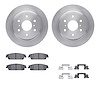 6412-48116 Brake Rotors with Ultimate-Duty Brake Pads Kit & Hardware, 2014-2020 GM, Position: Rear - image 1