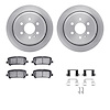 6412-48139 Brake Rotors with Ultimate-Duty Brake Pads Kit & Hardware, 2015-2020 GM, Position: Rear - image 1