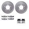6412-54068 Brake Rotors with Ultimate-Duty Brake Pads Kit & Hardware, 1994-1996 Ford/Lincoln/Mercury/Mazda, Position: Front - image 1