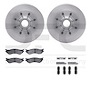 6412-54071 Brake Rotors with Ultimate-Duty Brake Pads Kit & Hardware, 2000-2004 Ford/Lincoln/Mercury/Mazda, Position: Front - image 1