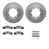 6412-54116 Brake Rotors with Ultimate-Duty Brake Pads Kit & Hardware, 2003-2007 Ford/Lincoln/Mercury/Mazda, Position: Rear - image 1