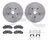 6412-54155 Brake Rotors with Ultimate-Duty Brake Pads Kit & Hardware, 1998-2002 Ford/Lincoln/Mercury/Mazda, Position: Front - image 1