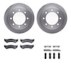 6412-54158 Brake Rotors with Ultimate-Duty Brake Pads Kit & Hardware, 1999-2007 Ford/Lincoln/Mercury/Mazda, Position: Rear - image 1