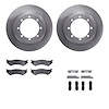 6412-54161 Brake Rotors with Ultimate-Duty Brake Pads Kit & Hardware, 1999-2007 Ford/Lincoln/Mercury/Mazda, Position: Rear - image 1