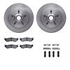 6412-54167 Brake Rotors with Ultimate-Duty Brake Pads Kit & Hardware, 1999-2004 Ford/Lincoln/Mercury/Mazda, Position: Front - image 1