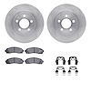 6412-54170 Brake Rotors with Ultimate-Duty Brake Pads Kit & Hardware, 2001-2005 Ford/Lincoln/Mercury/Mazda, Position: Front - image 1